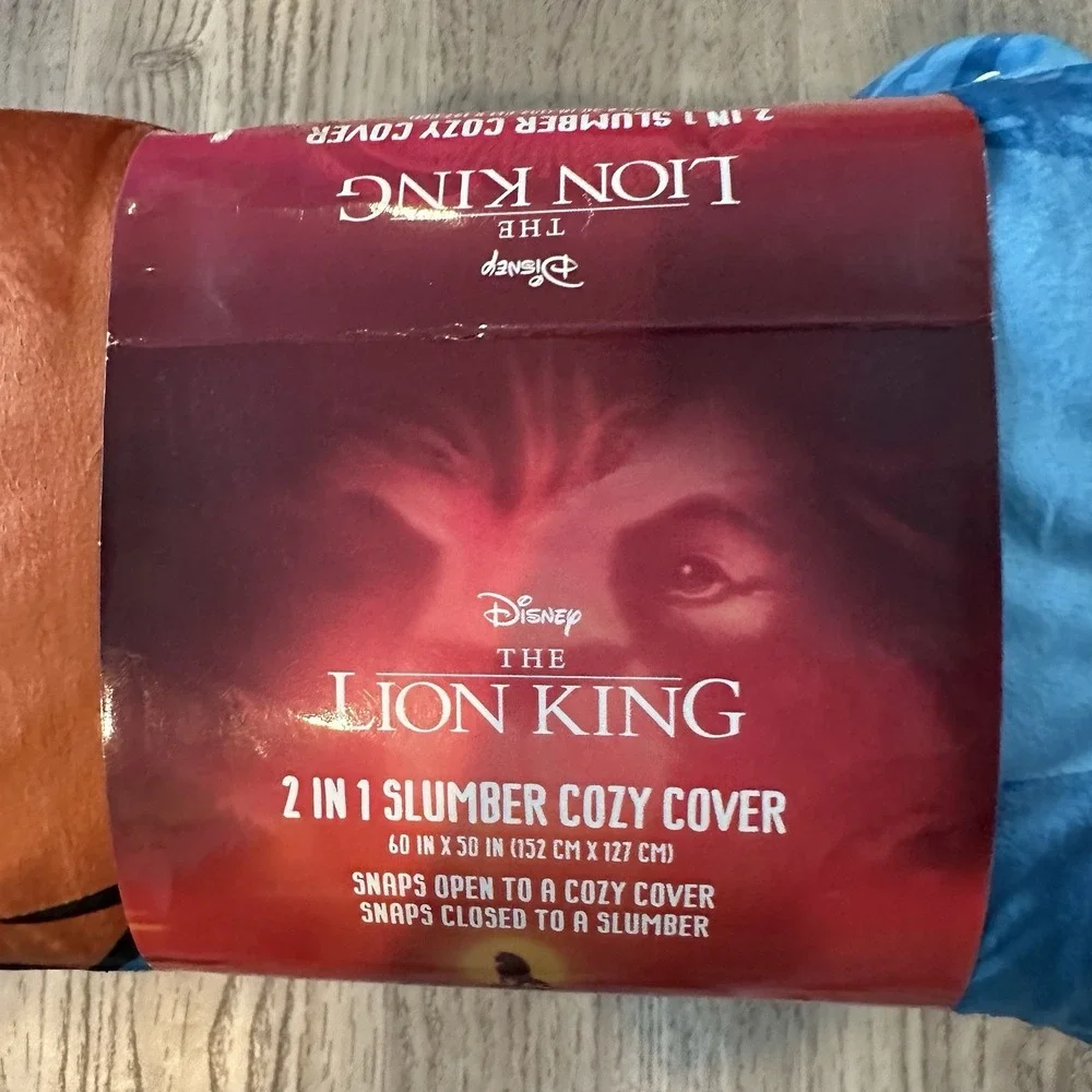 Disney The Lion King 2‎ In 1 Slumber Cozy Cover 60x50